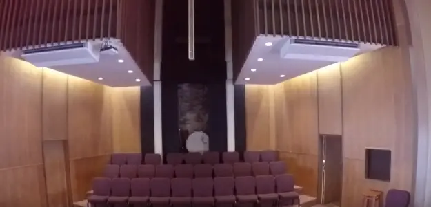 Ductless Heat Pump installation in Church Sanctuary